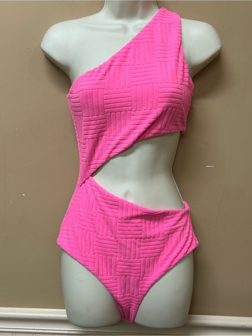 NEW BEACH RIOT 'Celine' Terry One Piece Swimsuit Size Small Strawberry Moon